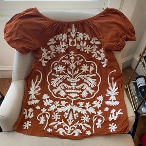 NWT Free People Fiona Embroidered Mini Dress